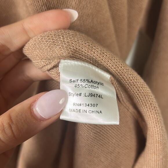 Line & Dot Victoria Duster Cardigan in Tan Size X-Small Gently Used - Picture 4 of 5